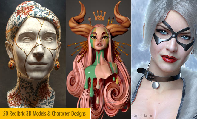 50 Realistic 3D Character designs and Models - Part 3