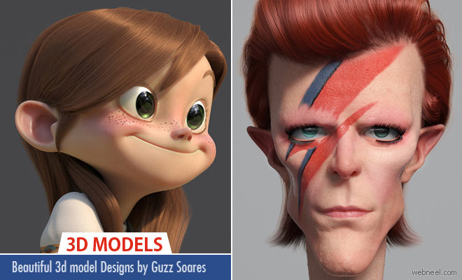 Beautiful 3D Model Designs by Brazilian Designer Guzz Soares