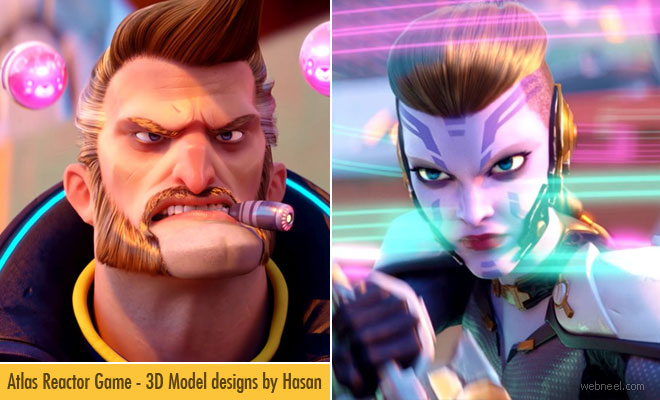 Atlas Reactor Game - 3D Model Designs by Hasan Bajramovic