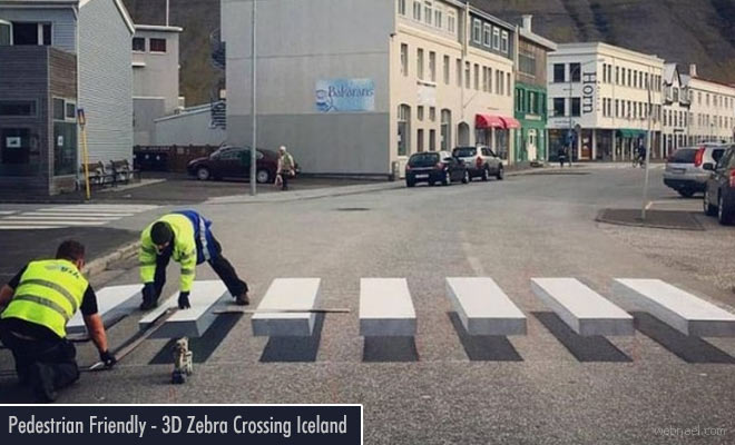 Iceland Gets Its First 3D Zebra Crossing After a Successful Venture in India