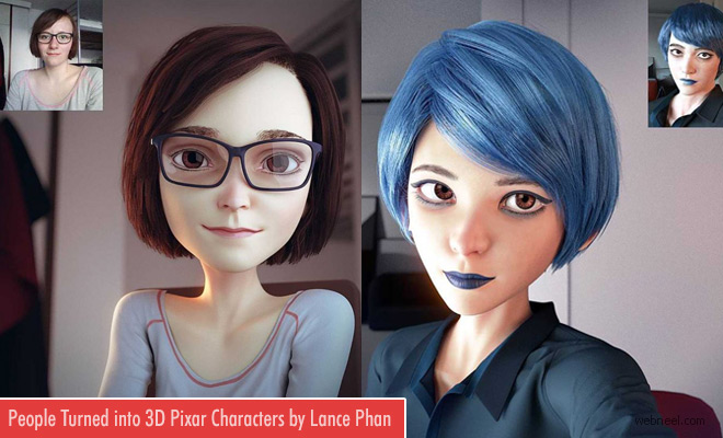 Strangers Turned into 3D Model Designs by Lance Phan