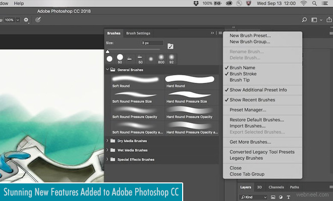 New Features on Adobe Photoshop CC Like Curvature Pen - Brush Upgrades