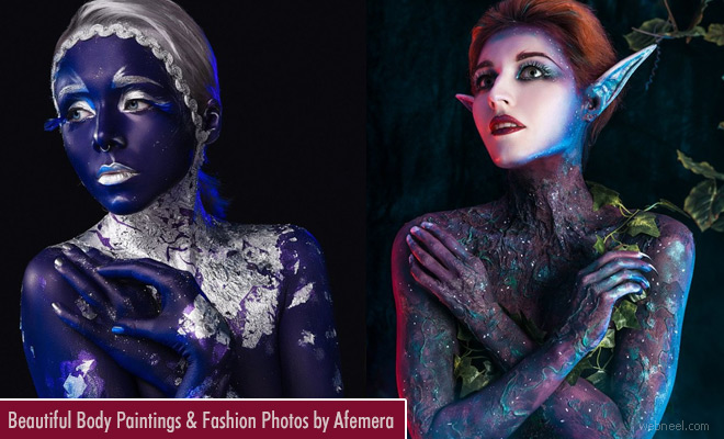 Beautiful Body-Painting Ideas and Fashion Photographs by Afemera