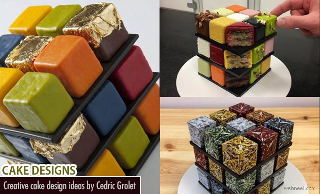 Play with Rubik's Cube Cake - Design by Cedric Grolet
