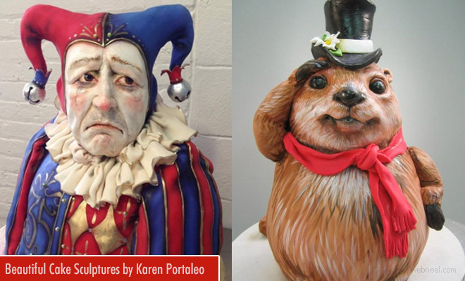 Hyper-Realistic Cake Portrait Sculptures by Karen Portaleo