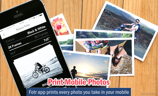 Fotr app prints every photo you take on your iOS phone