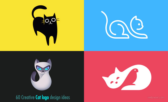 65 Creative Cat Logo Design Ideas for your inspiration