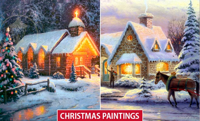 40 Beautiful Christmas Paintings for your inspiration