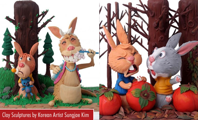Stunning Animal Clay Sculptures by Korean artist Sungjae Kim