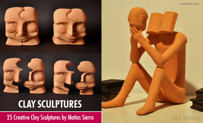 20 Creative and Beautiful Clay Sculptures by Matias Sierra