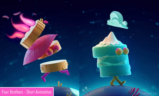 4 Brothers from Space, a 3D Animated Short About a Trek Around the World