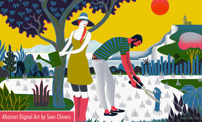 Ultra-Modern Science and Nature - Digital Art Exploration by Sam Chivers