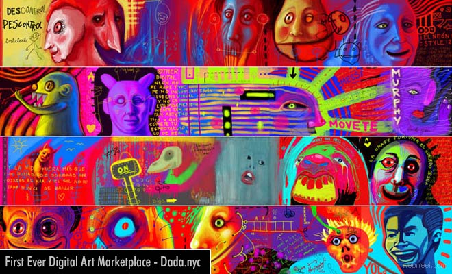 First Digital Art Marketplace using Blockchain - Dada