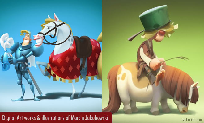 Fascinating Digital Art works and Character illustrations of Marcin Jakubowski