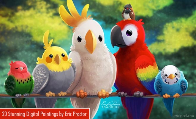 20 Stunning and colorful Digital Paintings of Eric Proctor