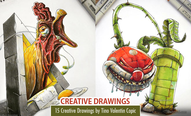 15 Creative and Funny Drawings by Tino Valentin Copic
