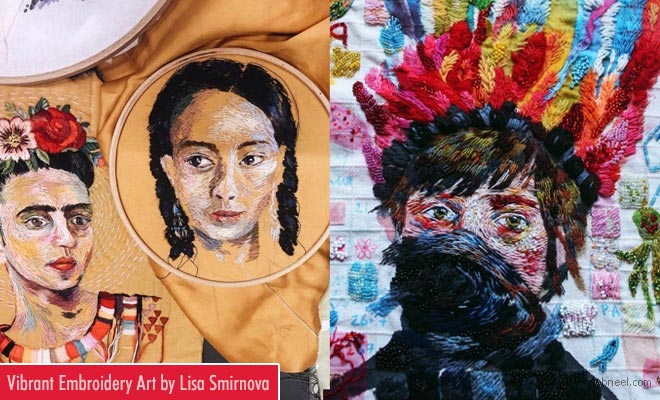 Stunning Embroidery Artworks by Moscow Artist Lisa Smirnova