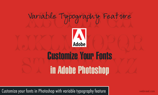 Customize Your Fonts in Photoshop with the Variable Typography Feature