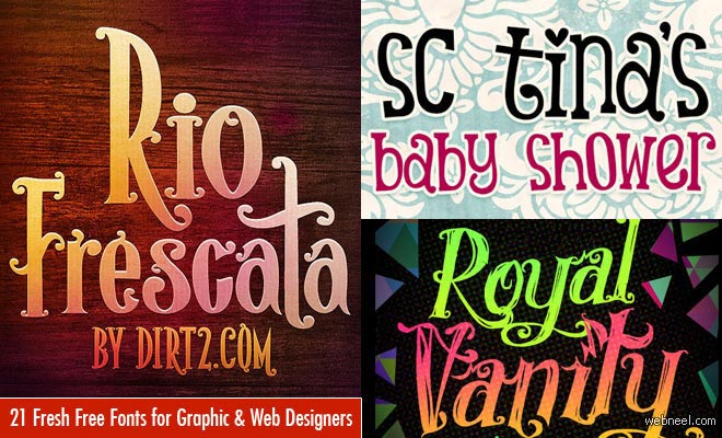 21 Beautiful Free Fonts for Graphic and Web Designers - Download now