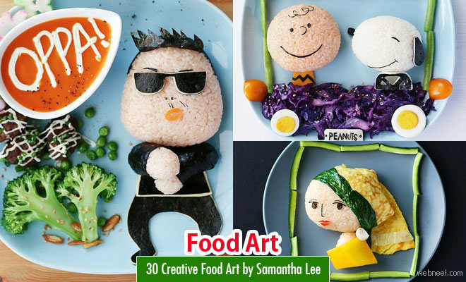 30 Creative Food Art and Craft Ideas by Samantha Lee
