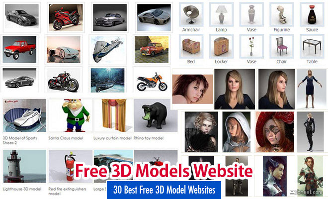 30 Best Free 3D Model Websites around the web - Free 3D Download Sites