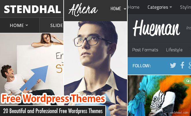20 Beautiful and Professional Free WordPress Themes for your inspiration