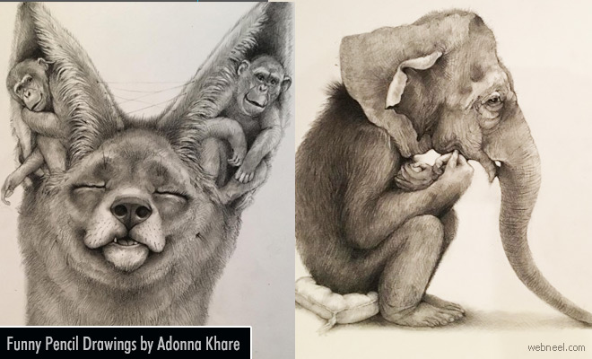 Funny and Surreal Pencil Drawings by Adonna Khare