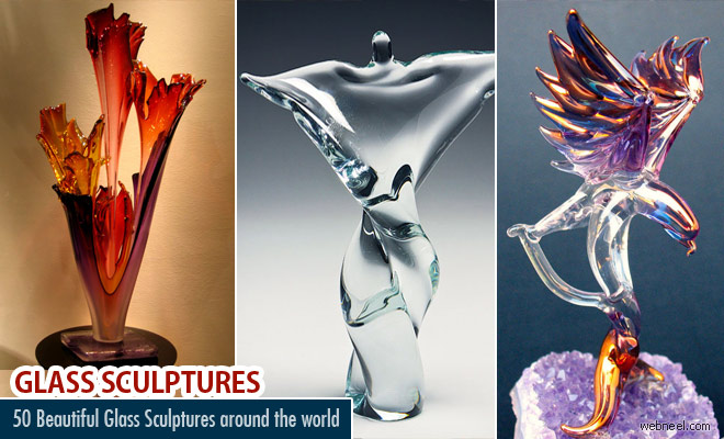 50 Beautiful Glass Sculpture Ideas and Hand-Blown sculpture designs