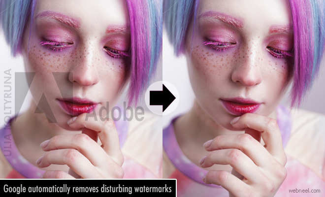 Google Algorithm Automatically Removes Distracting Watermarks from Stock Photos