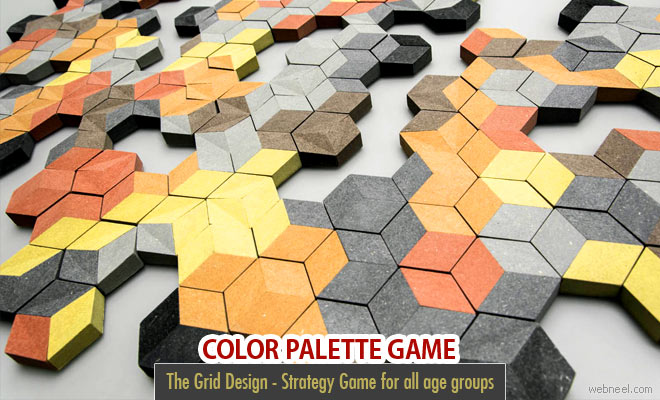 Colorful Grid Game Using a Color Palette by Estudio Victor Aleman