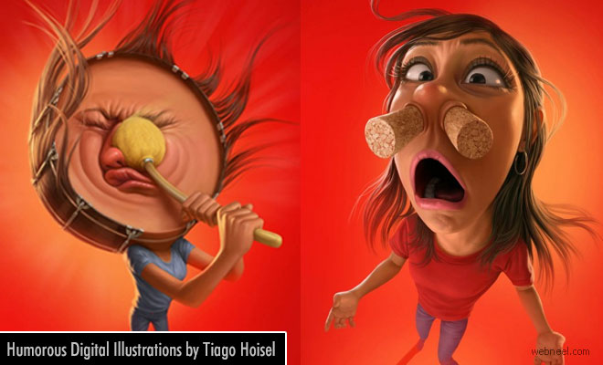 Humorous Digital Art and Illustrations by Tiago Hoisel - Sinus Awareness