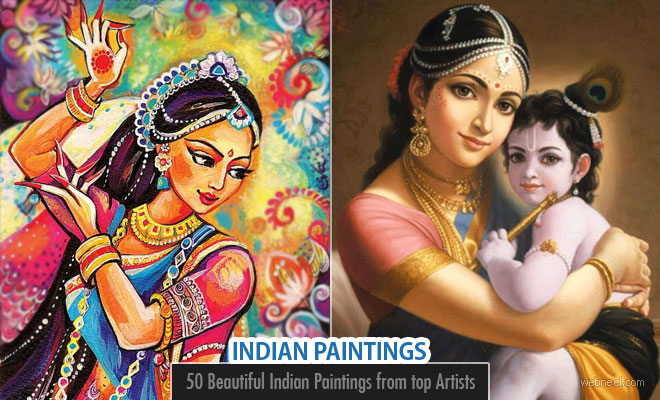 50 Most Beautiful Indian Paintings from Top Indian Artists