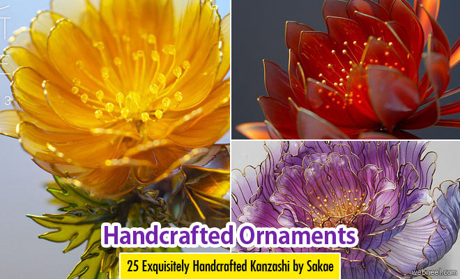 25 Exquisitely Handcrafted Floral Ornaments Kanzashi by Sakae