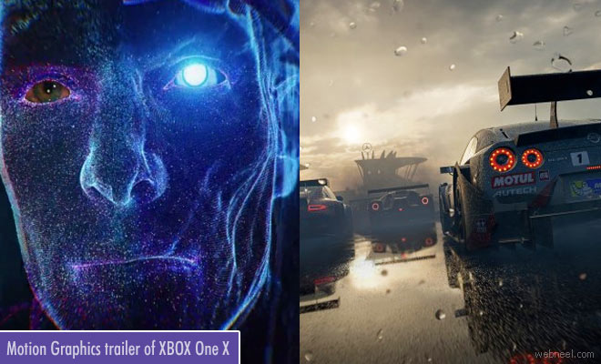 Pure 4K Gaming Experience with Exciting Motion Graphics on Xbox One X