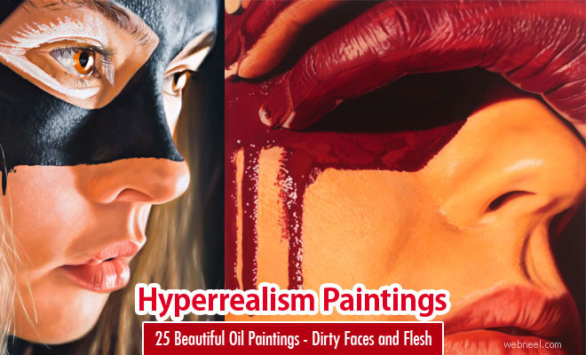 25 Beautiful Hyper Realistic Oil Paintings - Dirty Faces and Flesh by Jkp Fletcher