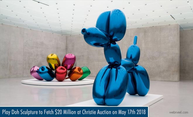 Aluminium Play-Doh Sculpture to Fetch $20 Million for Artist Jeff Koons - Sculpture Exhibition