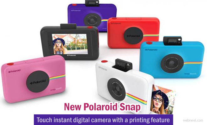 New Polaroid Snap Touch digital camera with an instant printing feature