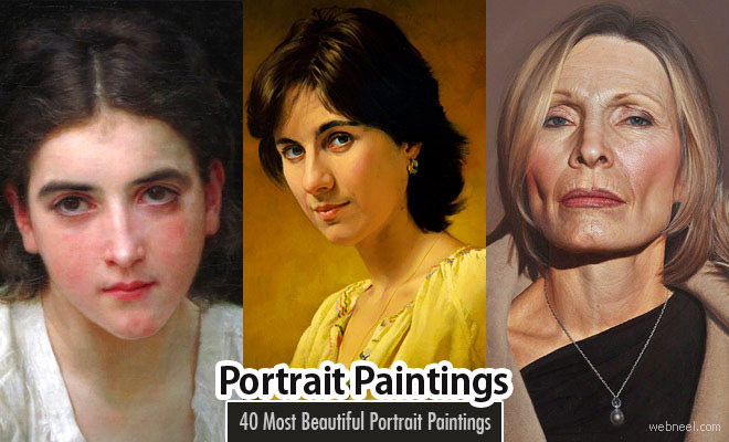 40 Most Beautiful Portrait Painting Works from Around the World