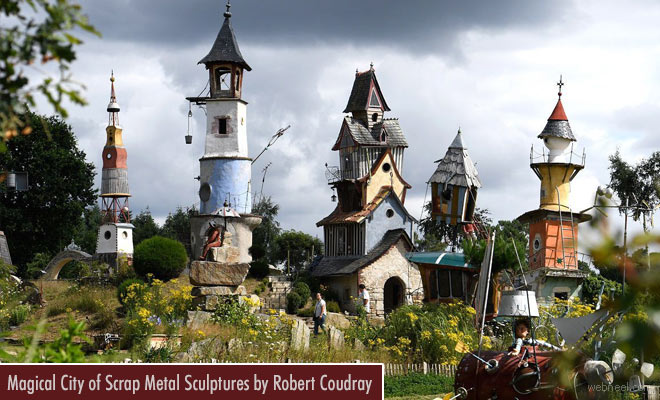 Magical City of Scrap Metal Sculptures by Robert Coudray