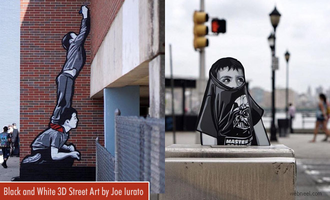 Beautiful Miniature 3D Street Artworks and Wood Cutouts by Joe Iurato