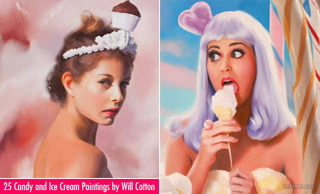 25 Stunning Candy and Ice Cream themed Oil Paintings by Will Cotton