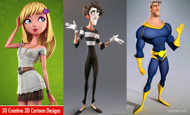 30 Creative 3D Cartoon Character Designs for Your Inspiration