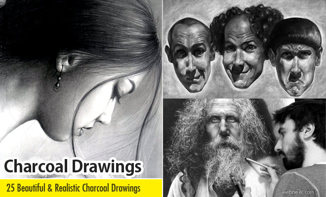 25 Beautiful and Realistic Charcoal Drawings for your inspiration