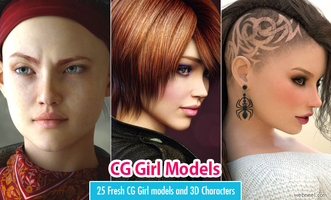 25 Fresh CG Girl Models and 3D Character Designs for Your Inspiration