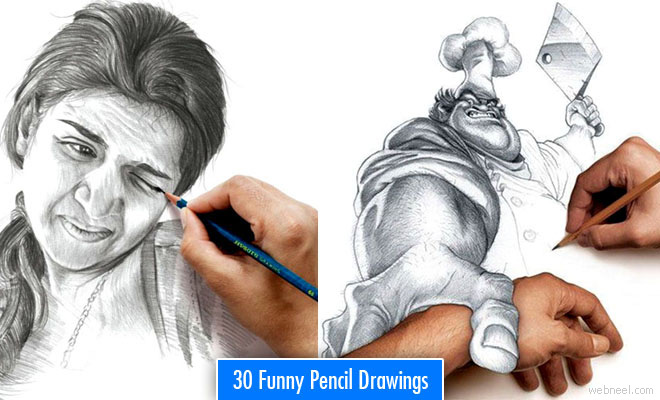 40 Funniest Pencil Drawings and Artworks - Funny Drawings