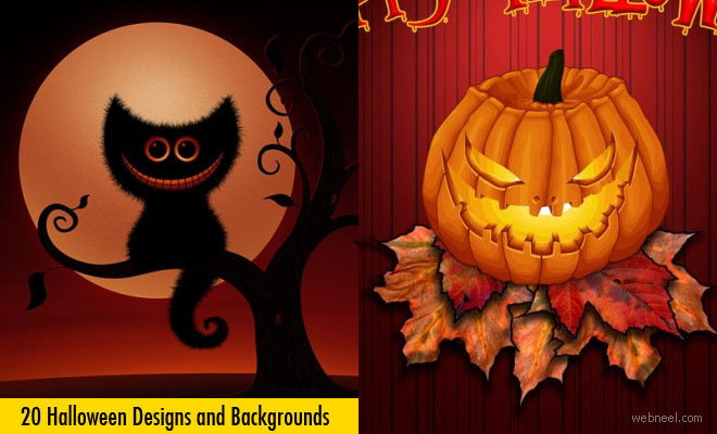 20 Beautiful Halloween Backgrounds and Designs for Your Inspiration