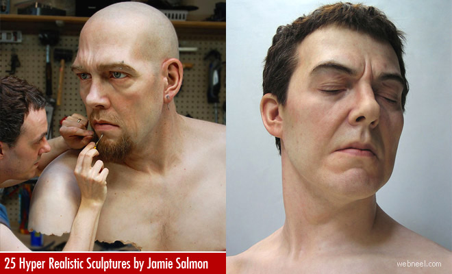 25 Hyper-Realistic Silicone Portrait Sculptures by Jamie Salmon