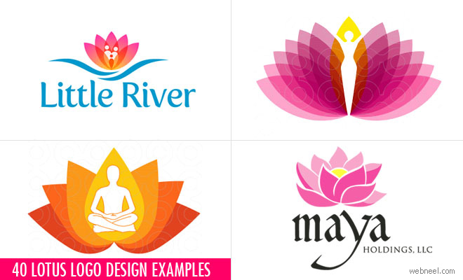 40 Creative Lotus Logo Design examples for your inspiration