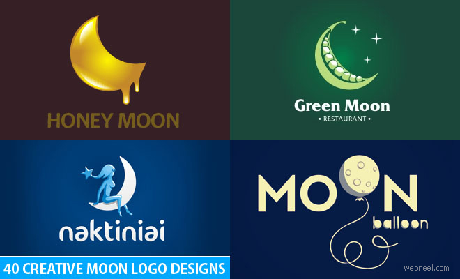 50 Creative Moon Logo Design examples for your inspiration - part 2