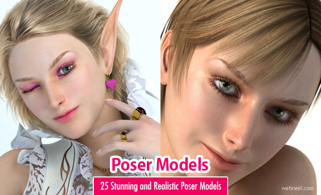 Poser 3D Models - 25 Stunning and Realistic 3D Girl Designs by Yukitan